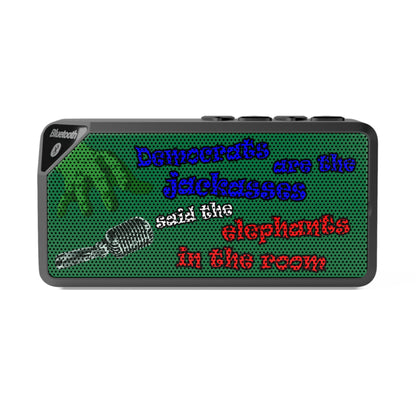 donkeys and elephants - Jabba Bluetooth Speaker (dark green)