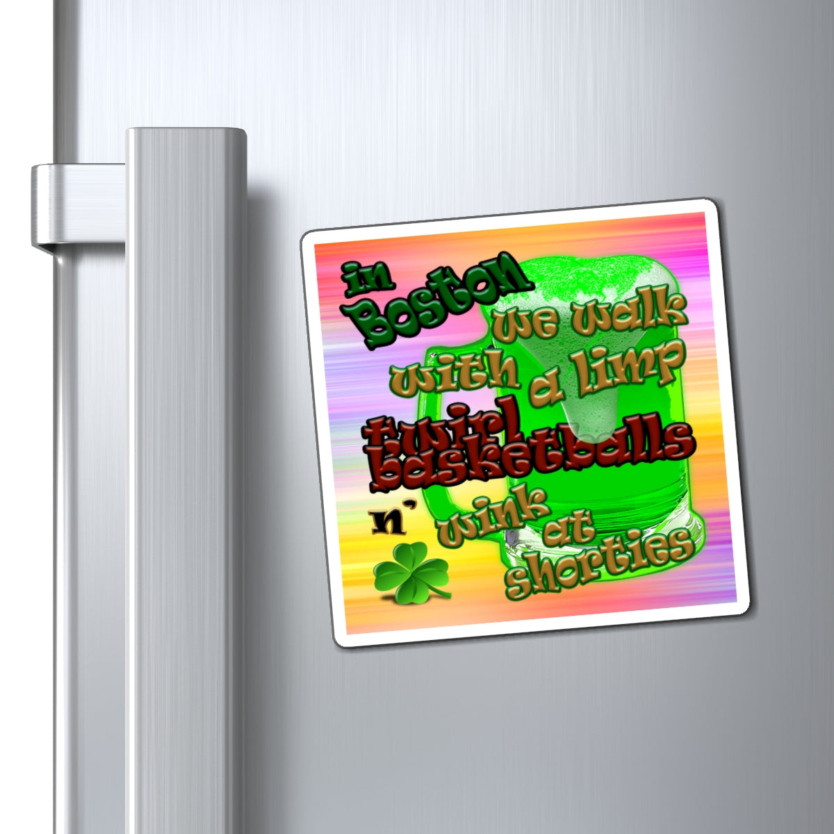 celtics logo - Magnets - (color blur)