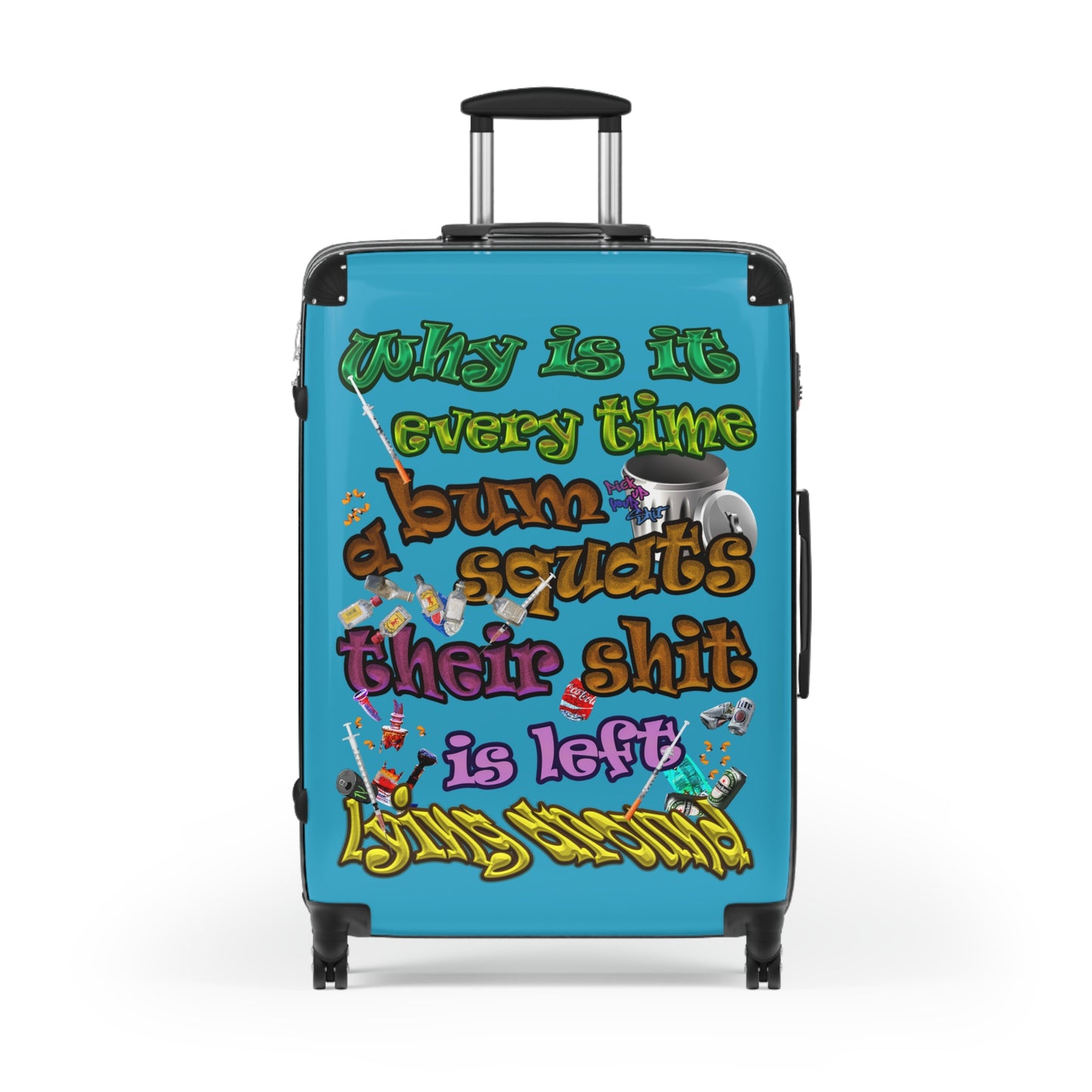 the bum's shit - Suitcase (turquoise)