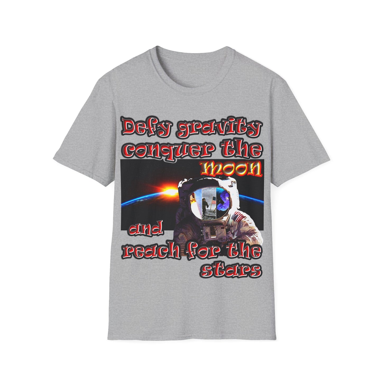 defy conquer reach - Unisex Softstyle T-Shirt