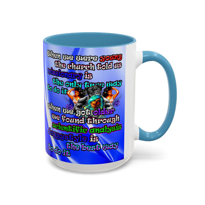 doggystyle - Accent Mug (blue-white wave)