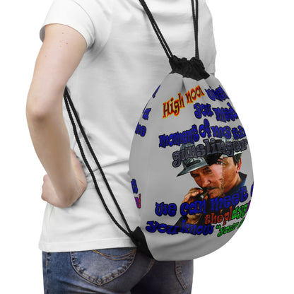 high noon - Drawstring Bag (light grey)