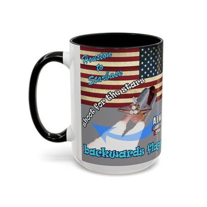 shoot for the stars - Accent Mug (grey)