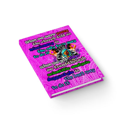 doggystyle - journal-lined (pink swirl)