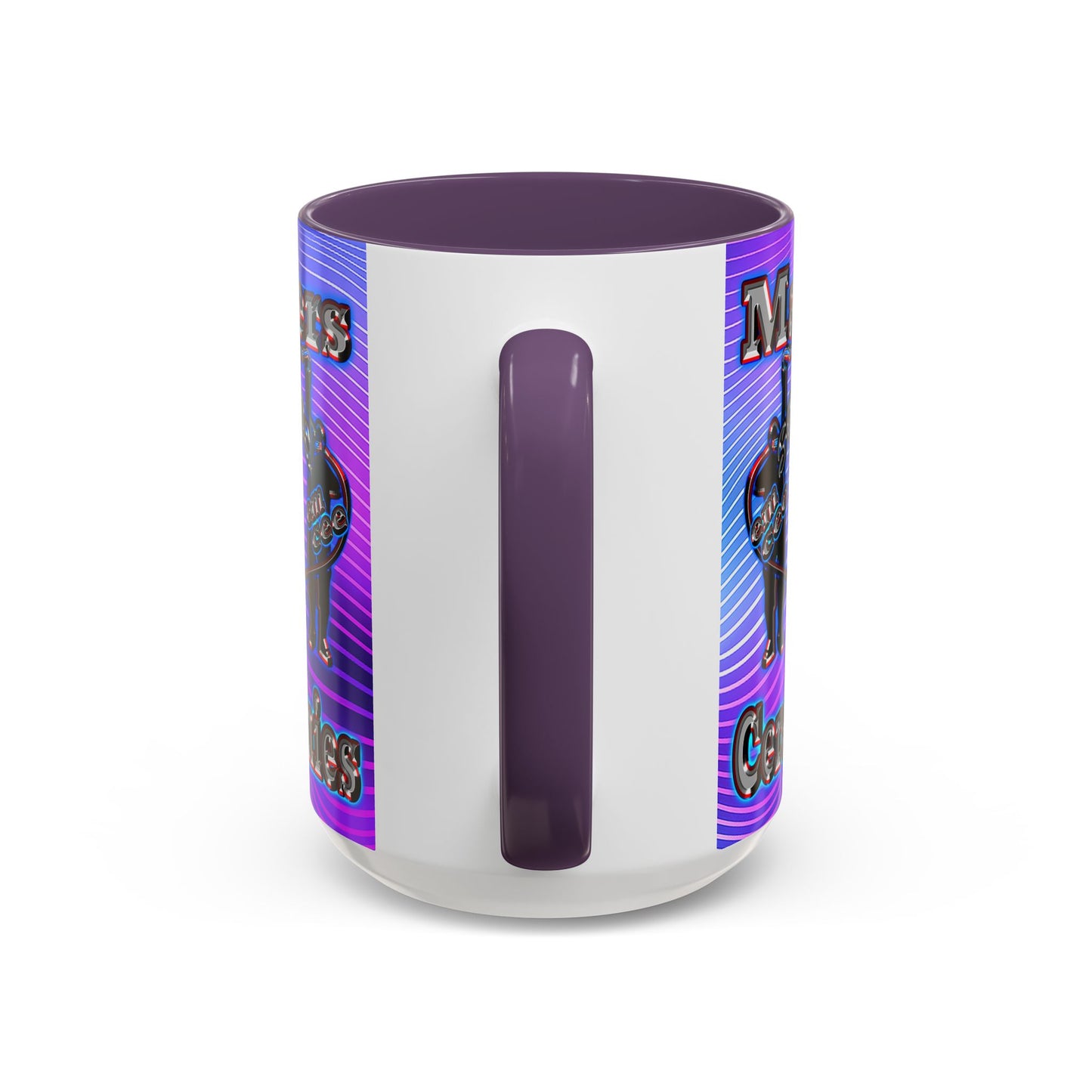 em cee squared - Accent Mug (purple wave)