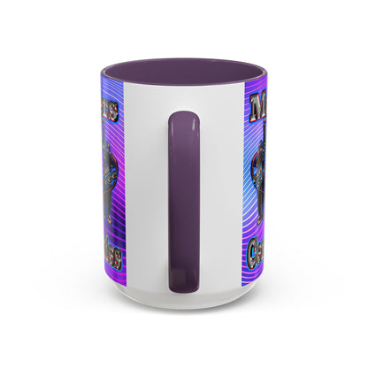 em cee squared - Accent Mug (purple wave)