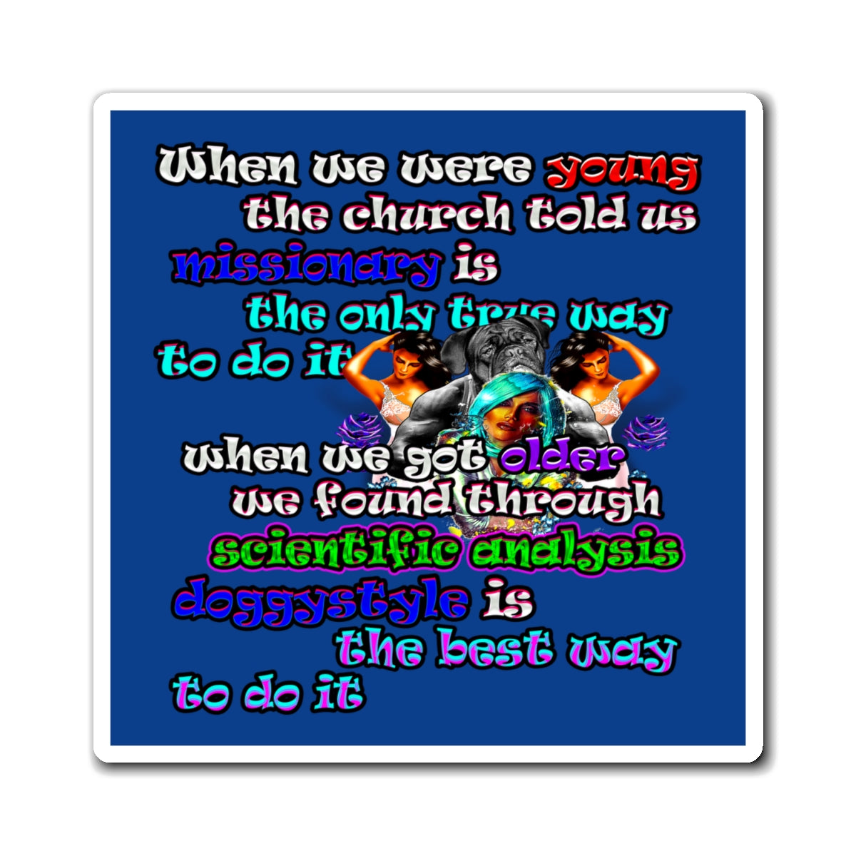 doggystyle - Magnets - (dark blue)