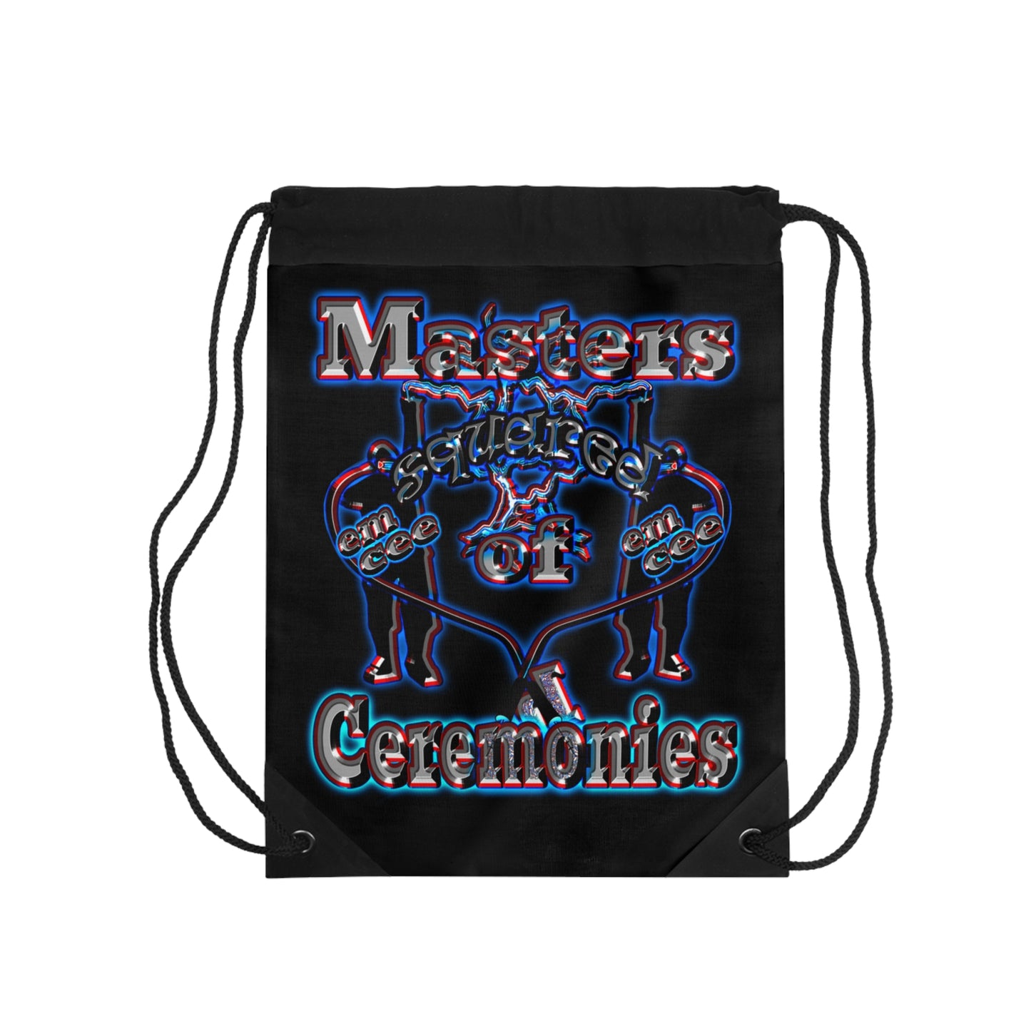 em cee squared - Drawstring Bag (black)