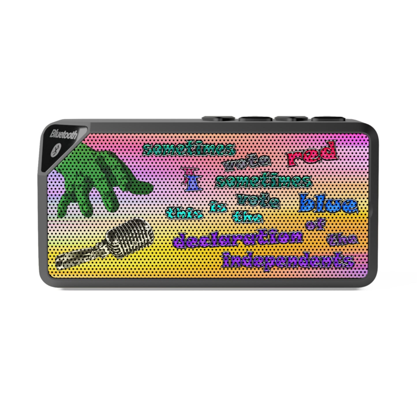 declaration of the independents - Jabba Bluetooth Speaker (color blur)