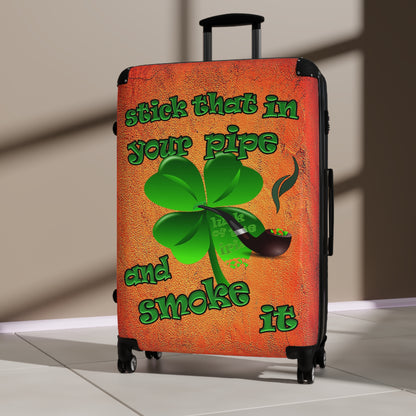 stick that in your pipe and smoke it - Suitcase (burnt orange)