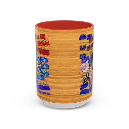 drop the beat - Accent Mug (butterscotch wood finish)
