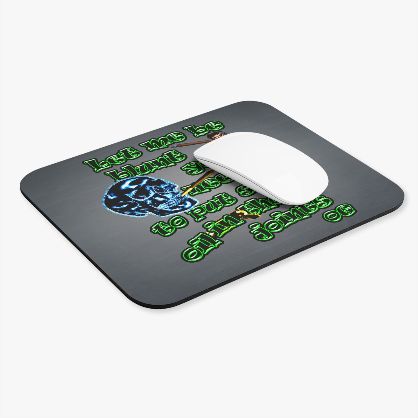 og - Mouse Pad (Rectangle) (grey-light grey)