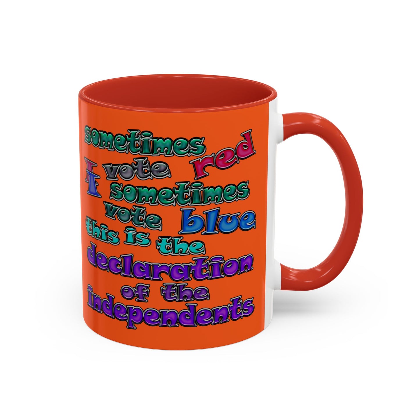 declaration of the independents - Accent Mug (orange)