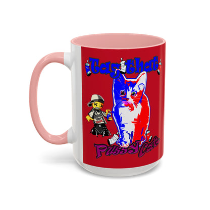 tag that - Accent Mug (dark red)