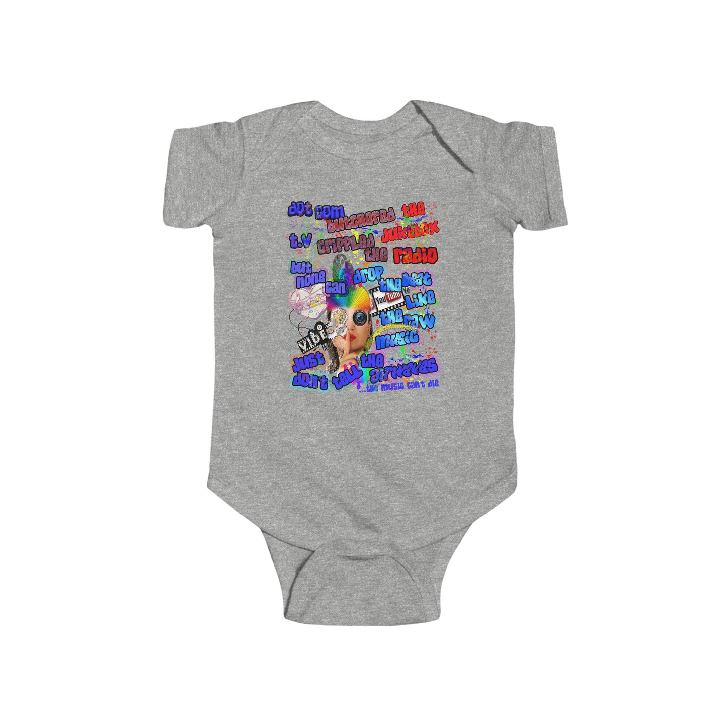 drop the beat - Infant Fine Jersey Bodysuit