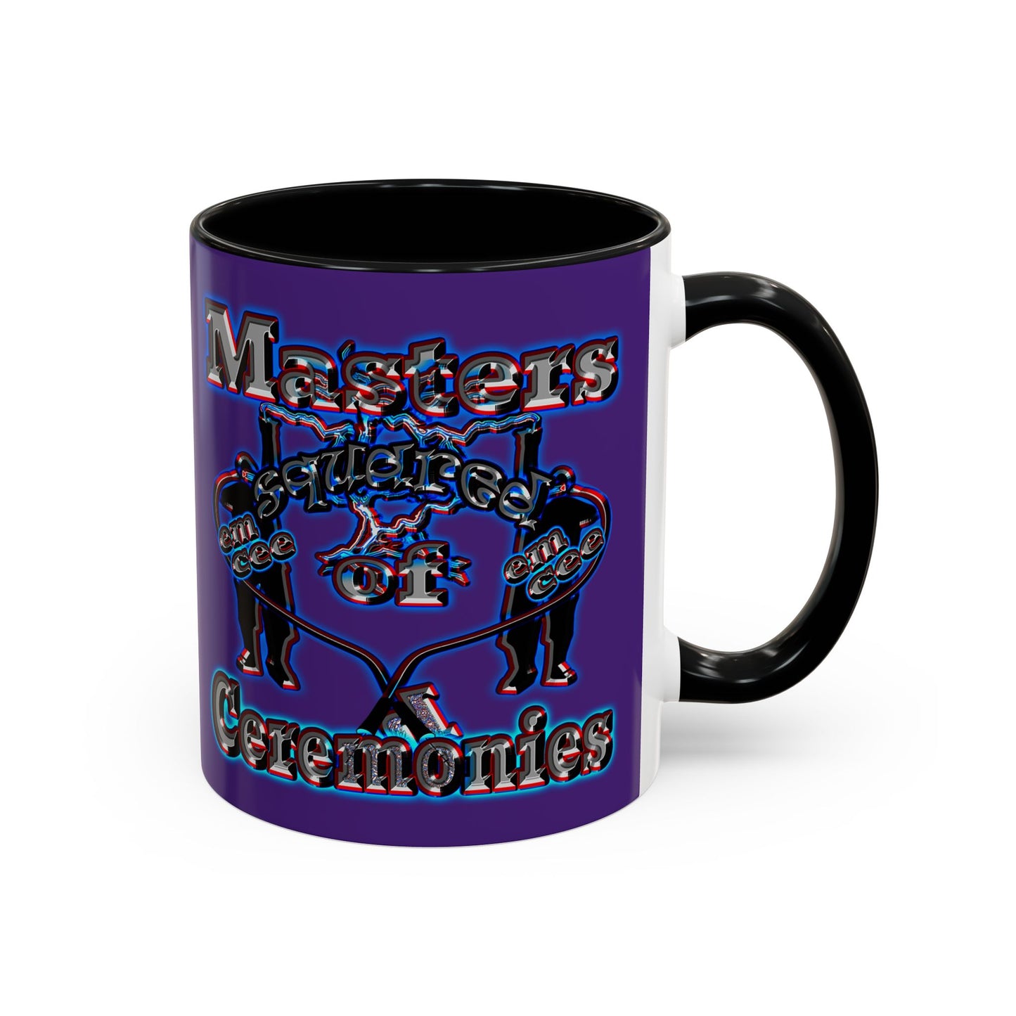 em cee squared - Accent Mug (purple)