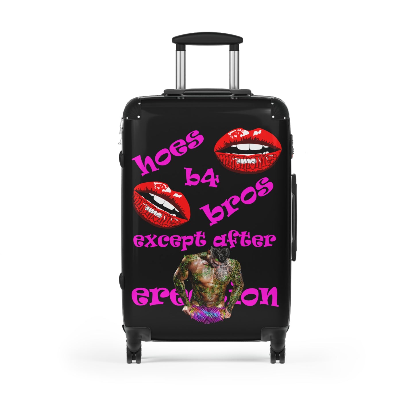 hoes b4 bros - Suitcase (black)