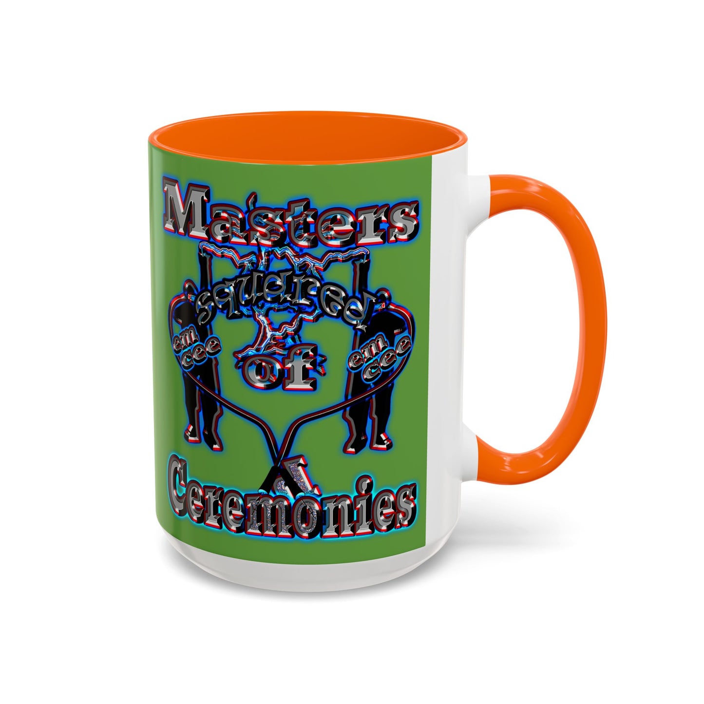 em cee squared - Accent Mug (green)