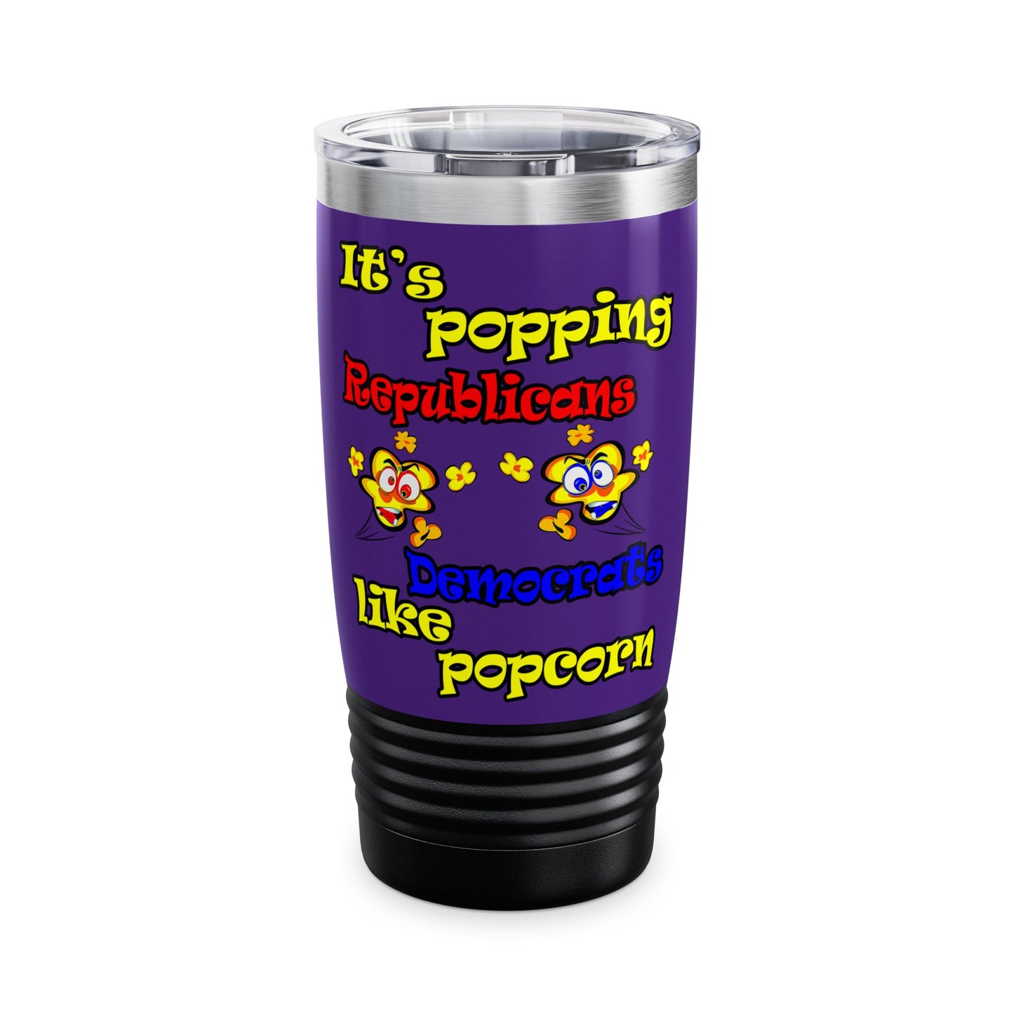 popping like popcorn - Ringneck Tumbler, 20oz (purple)