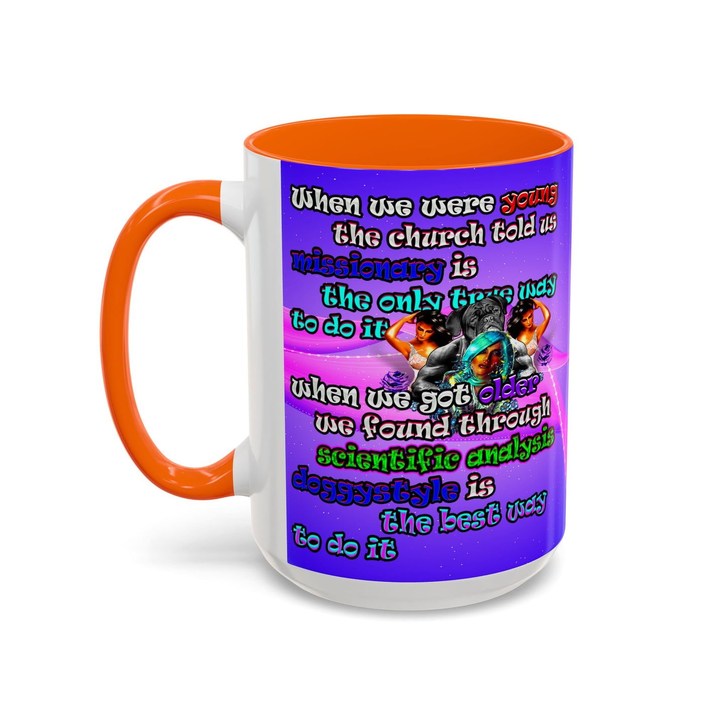 doggystyle - Accent Mug (purple-pink wave)