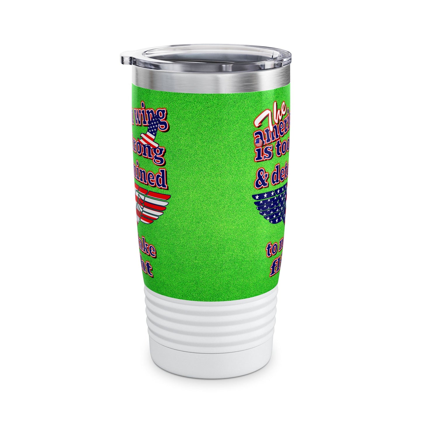 american wing - Ringneck Tumbler, 20oz (green turf)