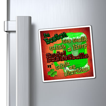 celtics logo - Magnets - (burnt orange)