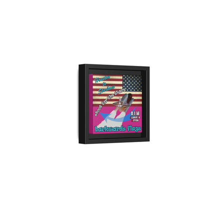 shoot for the stars - framed canvas art (pink)