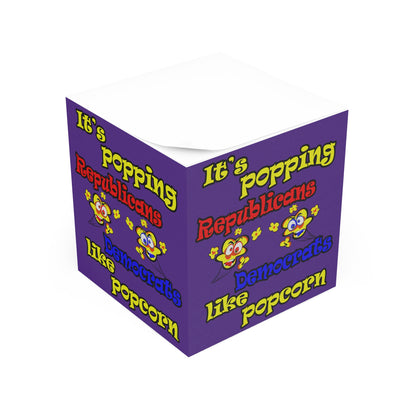 popping like popcorn - note cube (purple)
