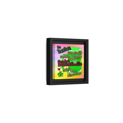 celtics logo - framed canvas art (color blur)