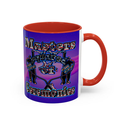 em cee squared - Accent Mug (purple-pink wave)