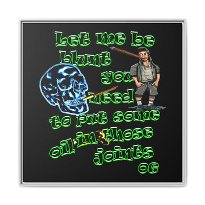 og - framed canvas art (black)