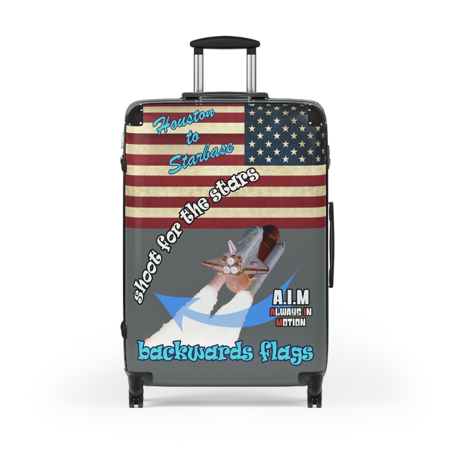 shoot for the stars - Suitcase (dark grey)