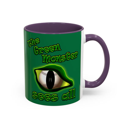 green monster - Accent Mug (dark green)