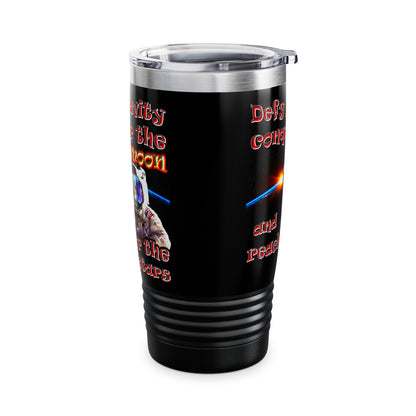 defy conquer reach - Ringneck Tumbler, 20oz (black)
