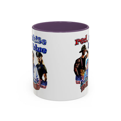 rw&b lives matter - Accent Mug (white)