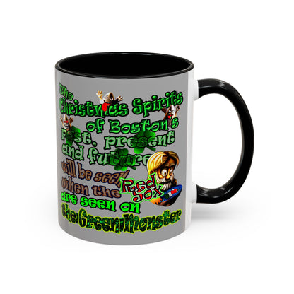 christmas spirits of boston - Accent Mug (light grey)