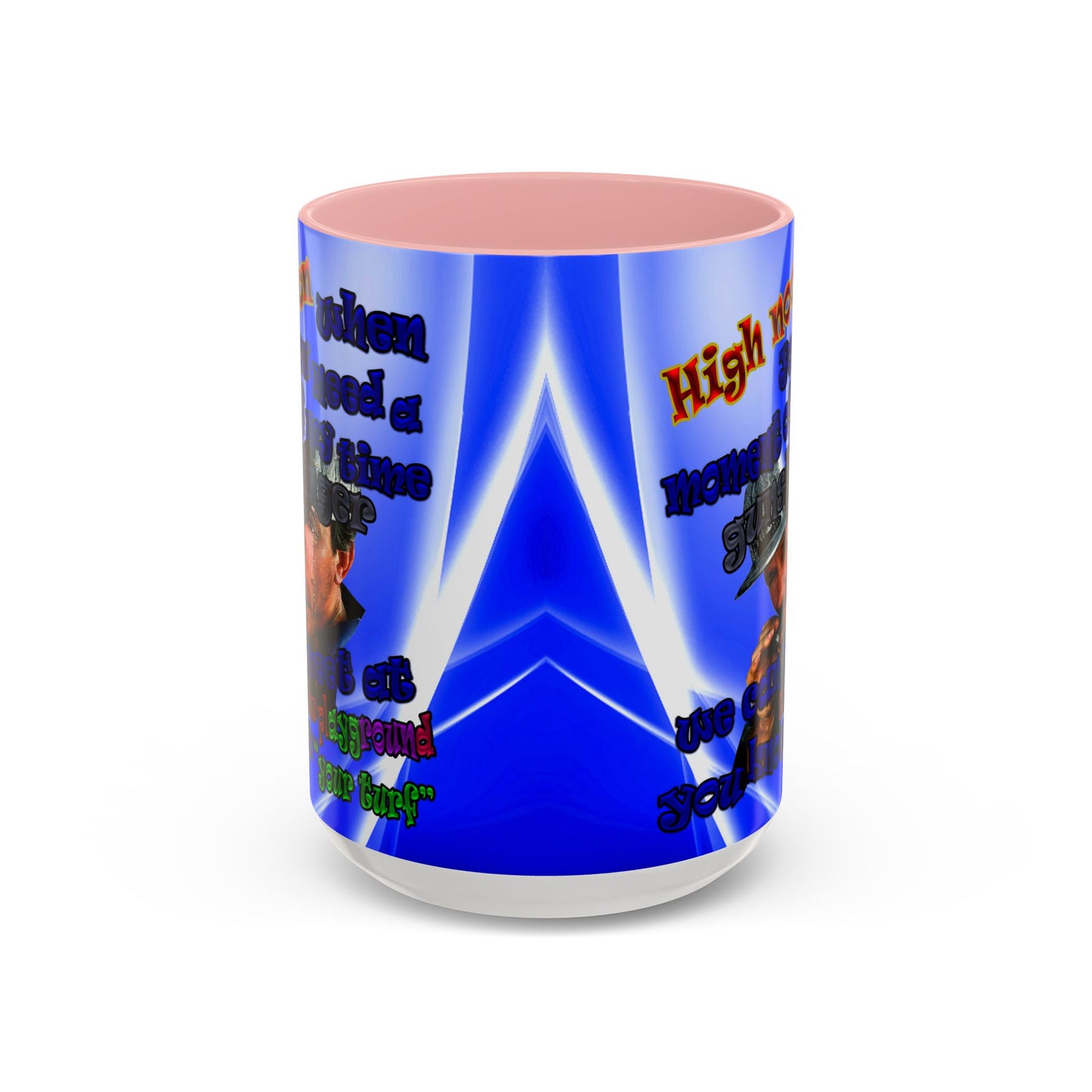 high noon - Accent Mug (blue-white wave)