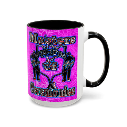 em cee squared - Accent Mug (pink swirl)