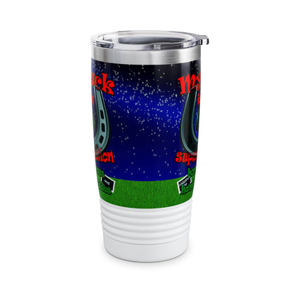 my luck - Ringneck Tumbler, 20oz ('snoops' background)