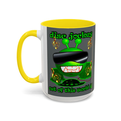 disc jockey - Accent Mug (dark grey)