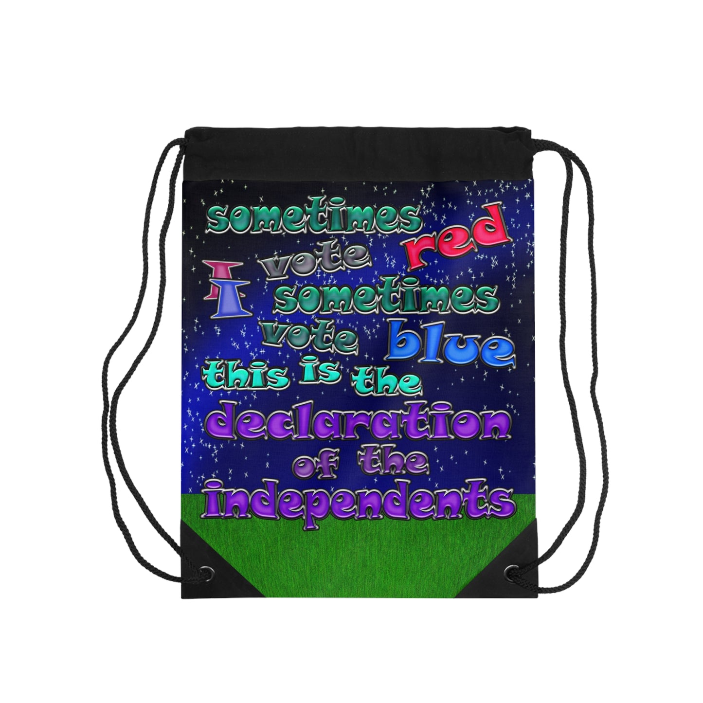 declaration of the independents - Drawstring Bag ('snoops' background)