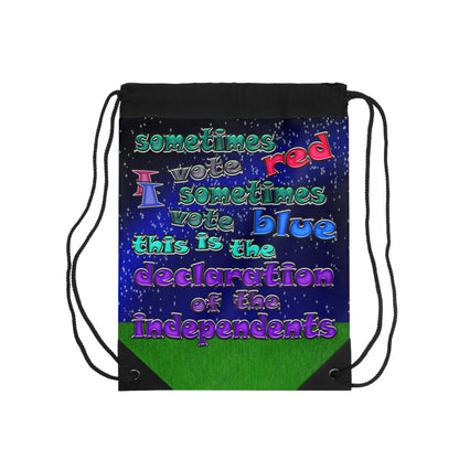 declaration of the independents - Drawstring Bag ('snoops' background)