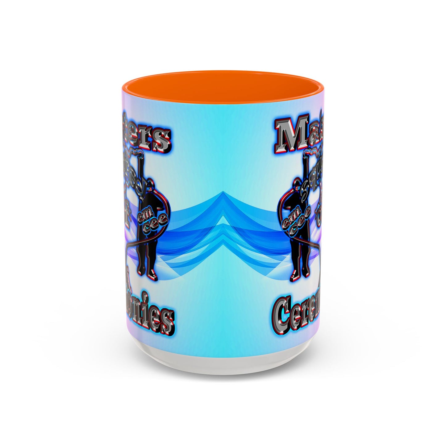 em cee squared - Accent Mug (light blue-pink wave)