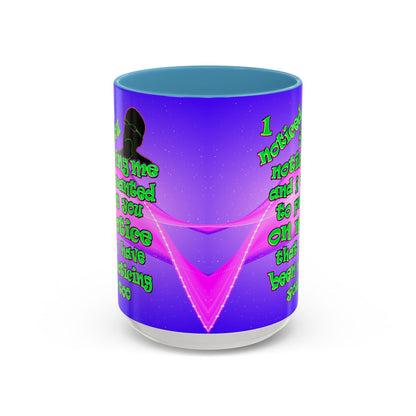 noticed you noticing - Accent Mug (purple-pink wave)