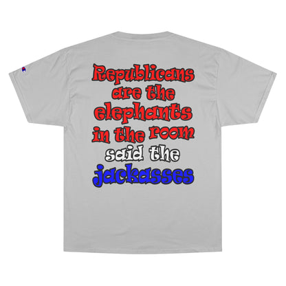 donkeys and elephants - Champion T-Shirt