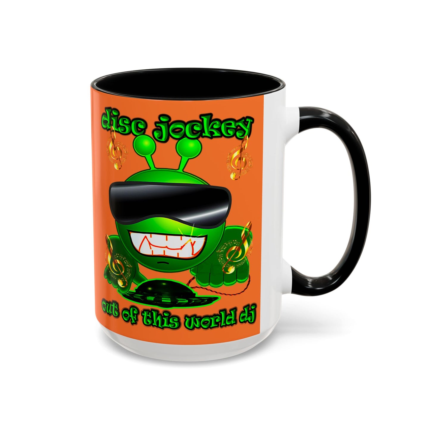disc jockey - Accent Mug (crusta)