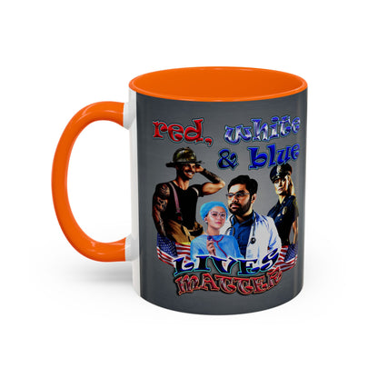 rw&b lives matter - Accent Mug (grey-light grey)