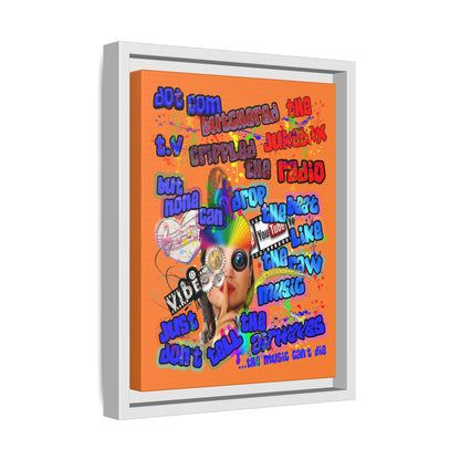 drop the beat - framed canvas art (crusta)