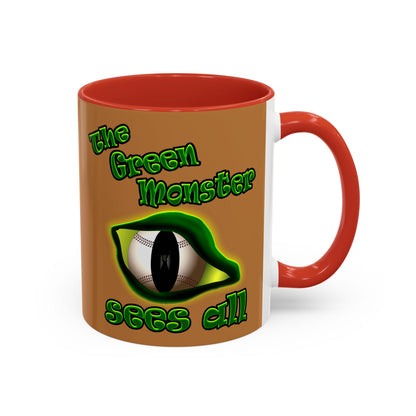 green monster - Accent Mug (light brown)