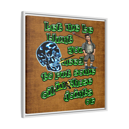 og - framed canvas art (brown papyrus)